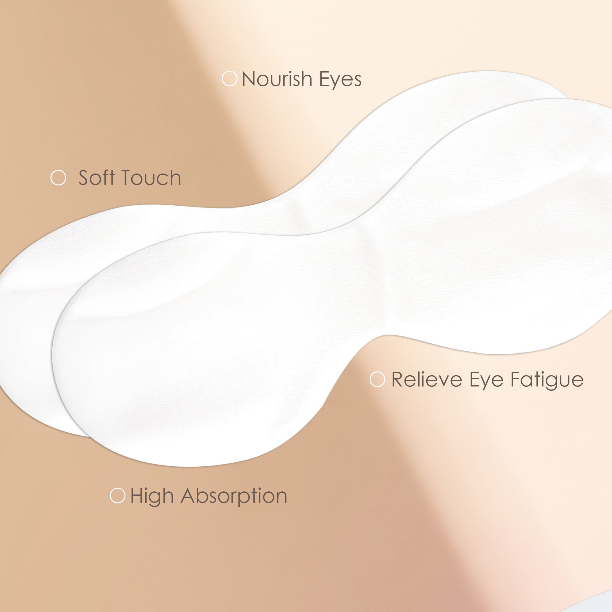 100pcs Disposable Eye Masks | Non-Woven Cotton Pads | Makeup, Skincare and Spa Use - Project E Beauty