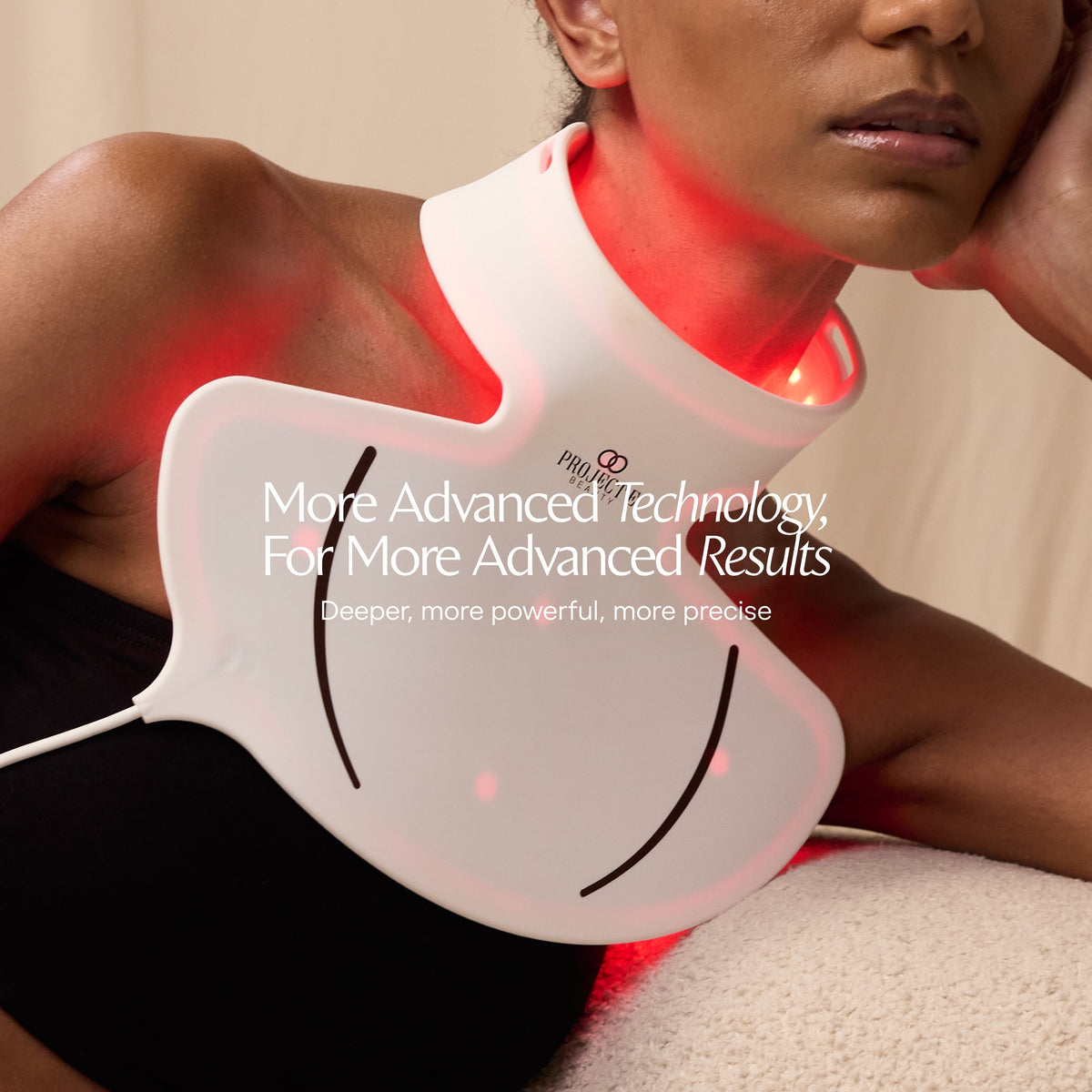 LumaLux Neck & Dec | Pro LED Red Light Therapy Mask - Project E Beauty